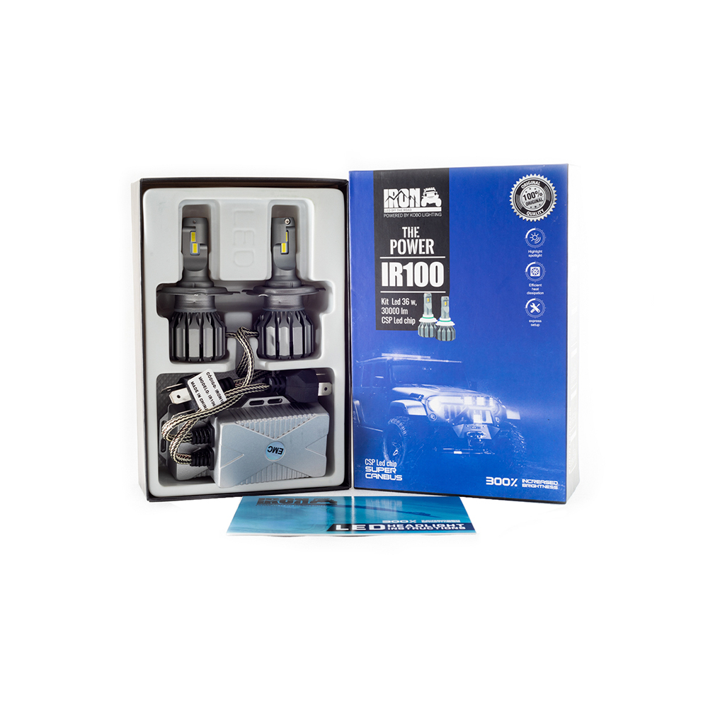 CREE LED IR100 10MA GENERACION CHIP CSP SUPER CANBUS 60000 LUMENS 36 W / 12V / CON COOLER