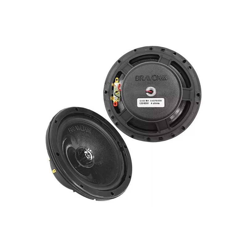 PARLANTES BRAVOX CX60 BK 6 PULGADAS / 120RMS / BLACK-LINE