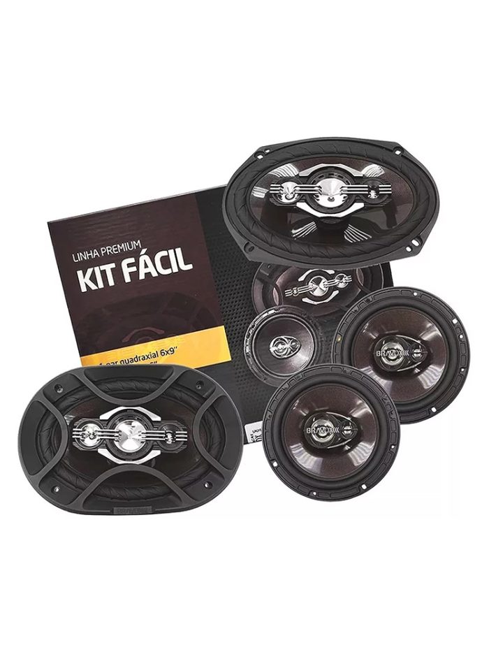 KIT FACIL BRAVOX P 6X9 + 6 PULGADAS / 300RMS / PREMIUM-LINE
