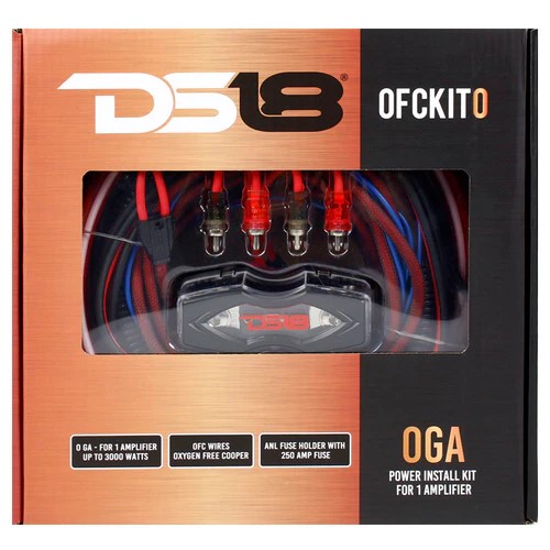 Kit de Cable DS18 OFCKIT 100% COBRE 0GA / 4GA / 8GA