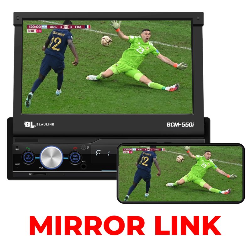 ESTEREO IN DASH BLAULINE BCM-550i / 7 PULGADAS / ANDROID AUTO-CAR PLAY / MIRROR