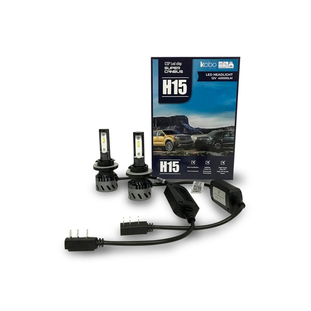 Cree Led KB1 H15 Canbus Alta Diurna Alta Gama Sin Lupa – imagen 2