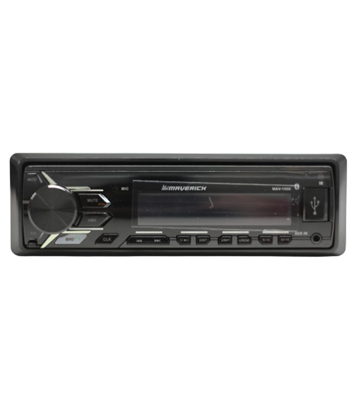 ESTEREO SIMPLE DIN MAVERICK MAV-1550 / BLUETOOTH / AUX / 2 PARES RCA / CONTROL REMOTO