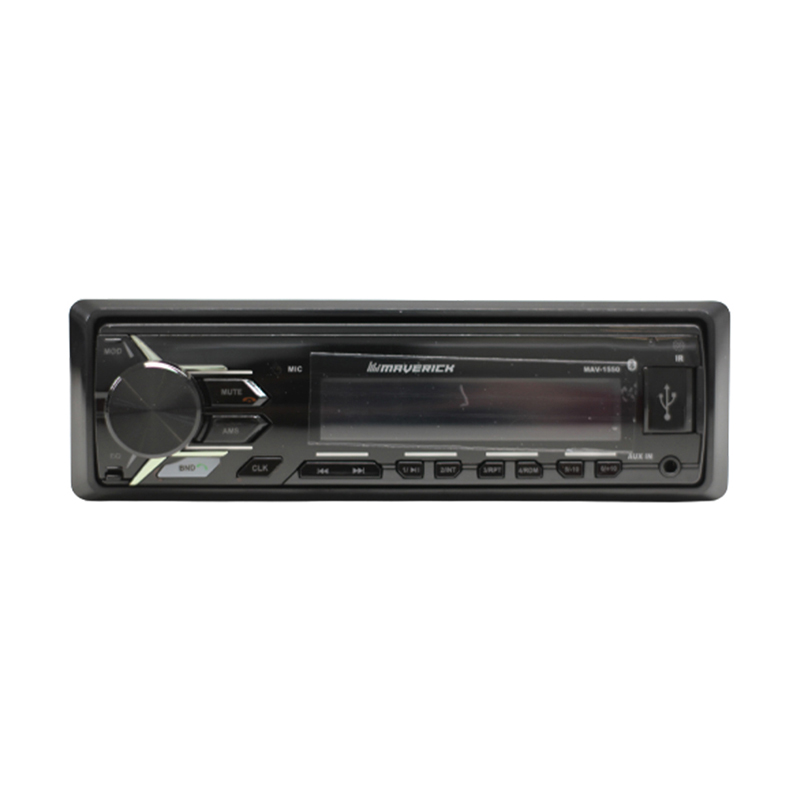 ESTEREO SIMPLE DIN MAVERICK MAV-1550 / BLUETOOTH / AUX / 2 PARES RCA / CONTROL REMOTO