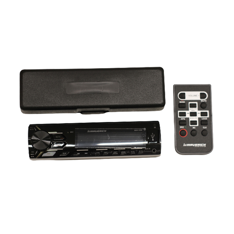 ESTEREO SIMPLE DIN MAVERICK MAV-1550 / BLUETOOTH / AUX / 2 PARES RCA / CONTROL REMOTO