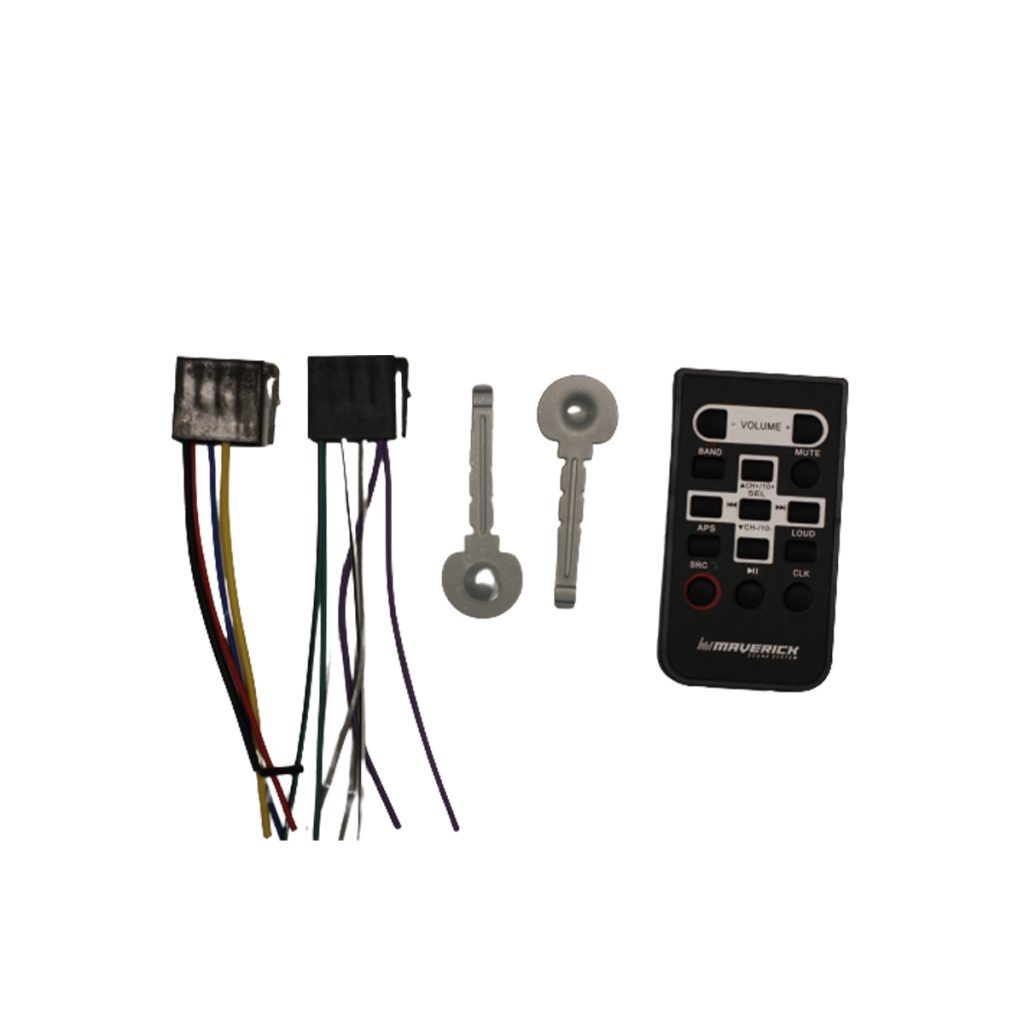 ESTEREO SIMPLE DIN MAVERICK MAV-1550 BLUETOOTH AUX  2 PARES RCA CONTROL REMOTO