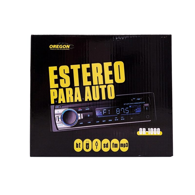 ESTEREO SIEMPRE DIN OREGON OR-1000 BLUETOOTH USB MP3 CONTROL REMOTO
