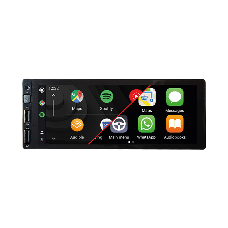 ESTEREO SIMPLE DIN BLAULINE BCM-680A / 6.8 PULGADAS / ANDROID / AUTO CARPLAY / GPS