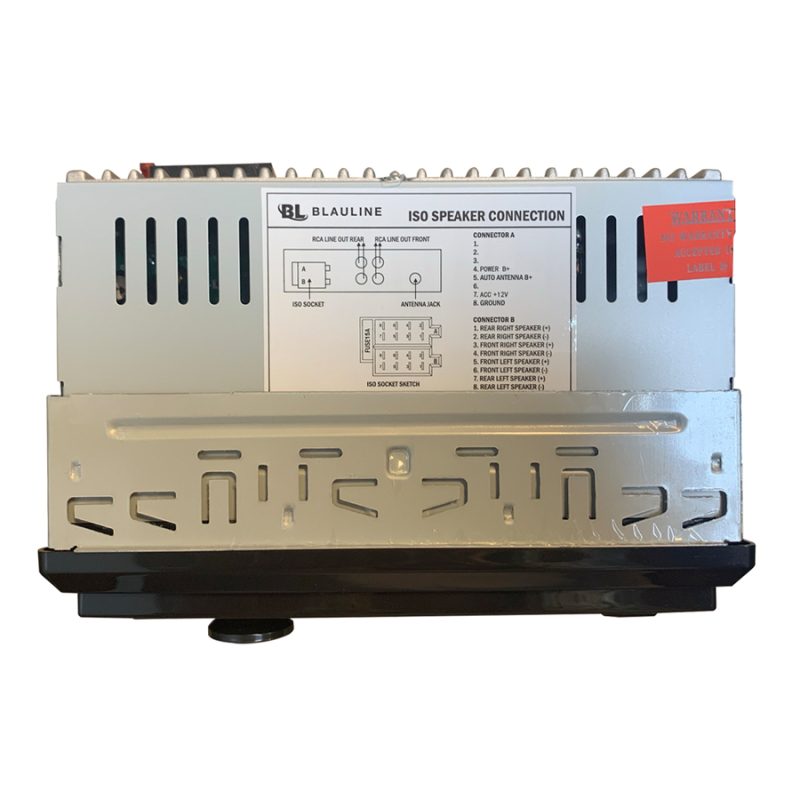 ESTEREO SIMPLE DIN BLAULINE BS-150FBT / CON USB / AUX / BT / FRENTE FIJO