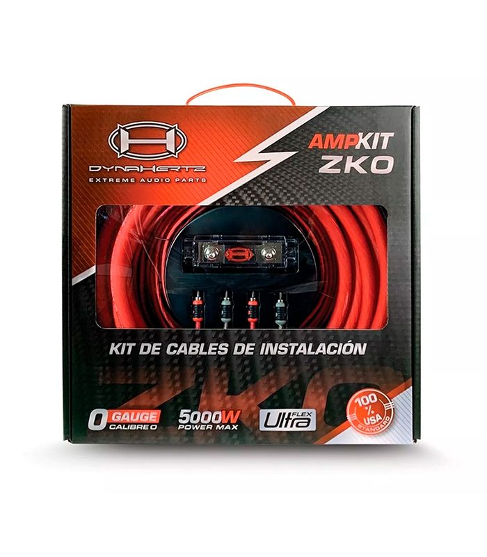 KIT DE CABLES DYNAHERTZ ZK0 / 0AWG / ALTA CALIDAD