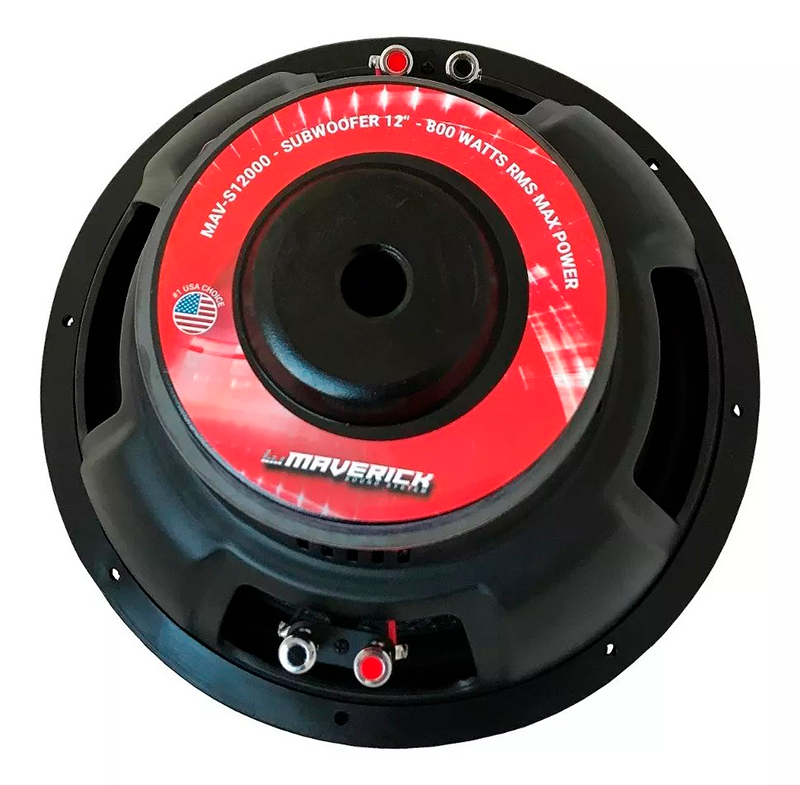 SUBWOOFER MAVERICK S12000 / 12 PULGADAS / DOBLE BOBINA / 800WRMS