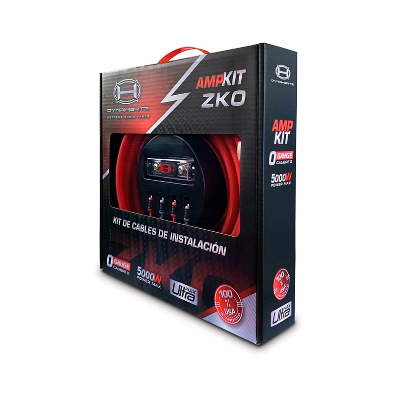 KIT DE CABLES DYNAHERTZ ZK0 / 0AWG / ALTA CALIDAD