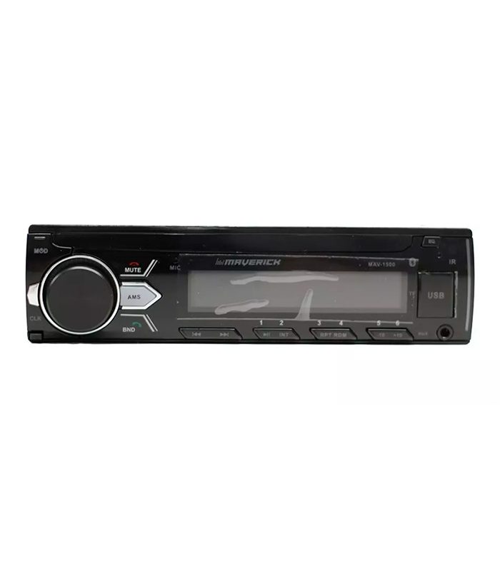 ESTEREO SIMPLE DIN MAVERICK MAV-1500 / BLUETOOTH / AUX / 2 PARES RCA / CONTROL REMOTO