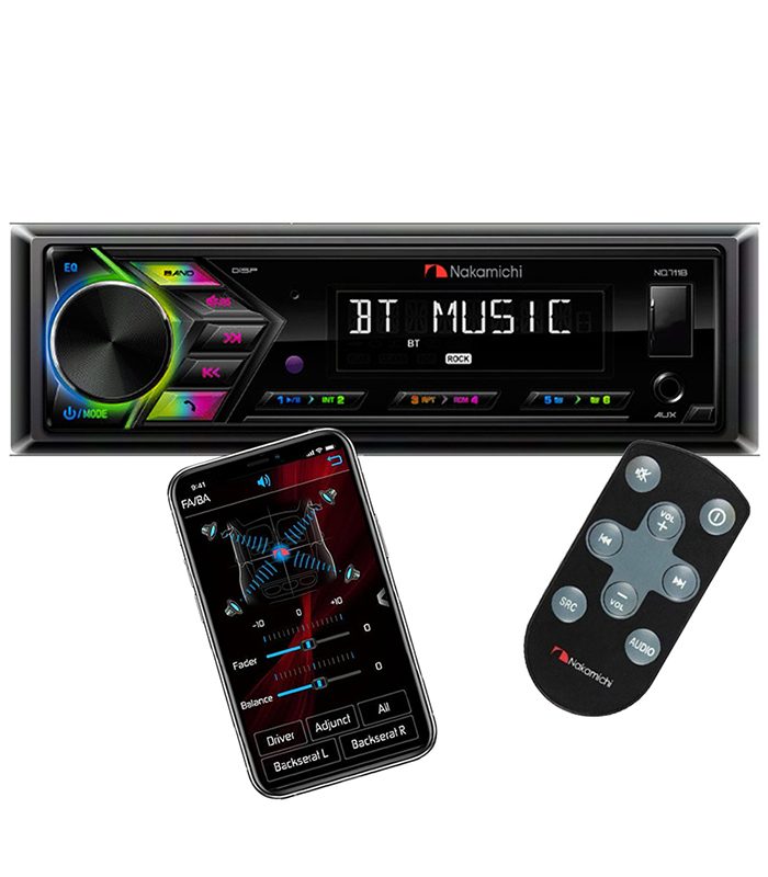ESTEREO NAKAMICHI NQ711 / USB / BLUETOOTH / 5 BANDAS / 2 PARES RCA