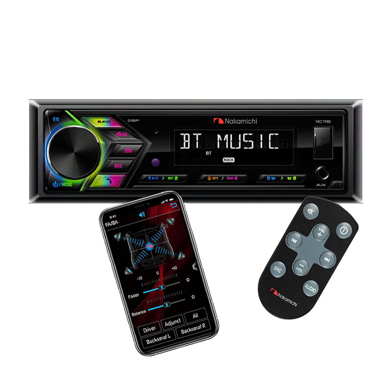 ESTEREO NAKAMICHI NQ711 / USB / BLUETOOTH / 5 BANDAS / 2 PARES RCA