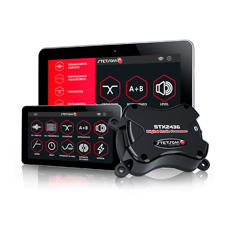 PROCESADOR STETSOM STX2436 / 4 CANALES / CON BLUETOOTH