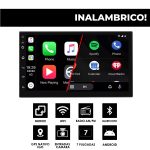 ESTEREO DOBLE DIN BLAULINE BCM-790A / 7 PULGADAS / CARPLAY INALAMBRICO