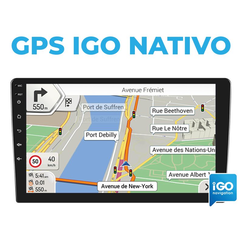 ESTEREO DOBLE DIN BLAULINE BCM-950 / 9 PULGADAS / ANDROID AUTO Y CARPLAY INALAMBRICO