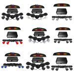 KIT DE 4 SENSORES DE ESTACIONAMIENTO GUARDTEX GPS-4 / COLORES A ELECCION