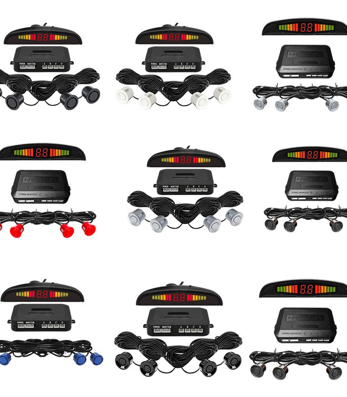 KIT DE 4 SENSORES DE ESTACIONAMIENTO GUARDTEX GPS-4 / COLORES A ELECCION