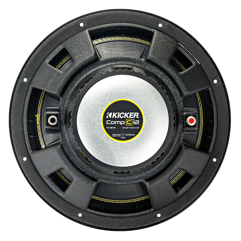 SUBWOOFER KICKER 44CWCS124 / 12 PULGADAS / 300RMS / BOBINA SIMPLE / 4ohms
