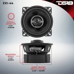 PARLANTES DS18 ZXI-44 / 4 PULGADAS / 2 VIAS / 50RMS / 150W / 4 ohms