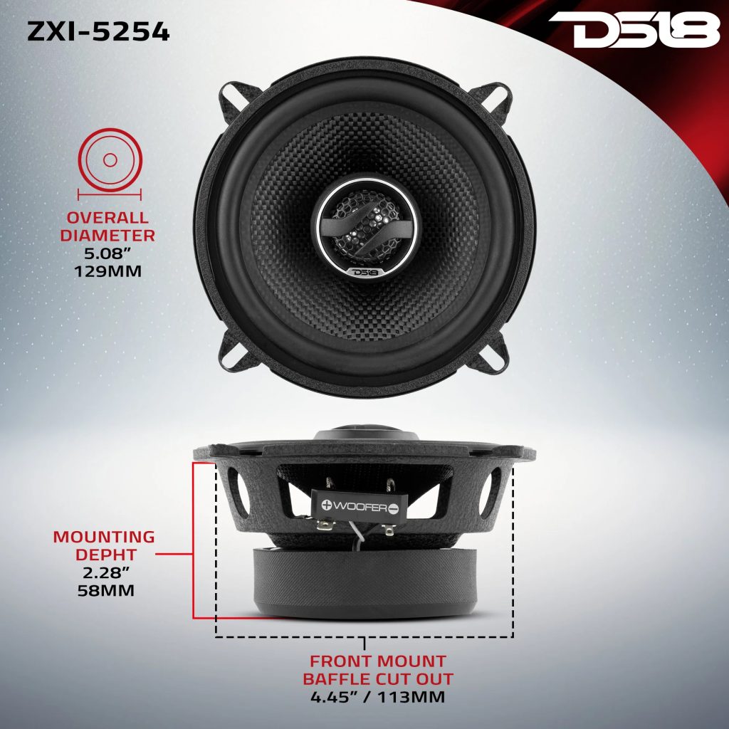 PARLANTE DS18 ZXI-5254 5 PULGADAS 2 VIAS 60RMS 180W 4ohms