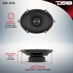 PARLANTES DS18 ZXI-574 / 5x7 PULGADAS / 2 VIAS / 70RMS / 210W / 4 ohms