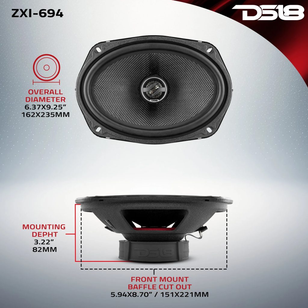 PARLANTES DS18 ZXI-694 6×9 PUKLGADAS 2 VIAS 120RMS 260W 4 ohms