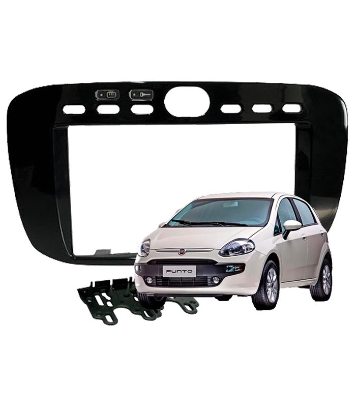 MARCO ADAPTADOR PERMAK 2DIN PUNTO 13/17 NEGRO PIANO