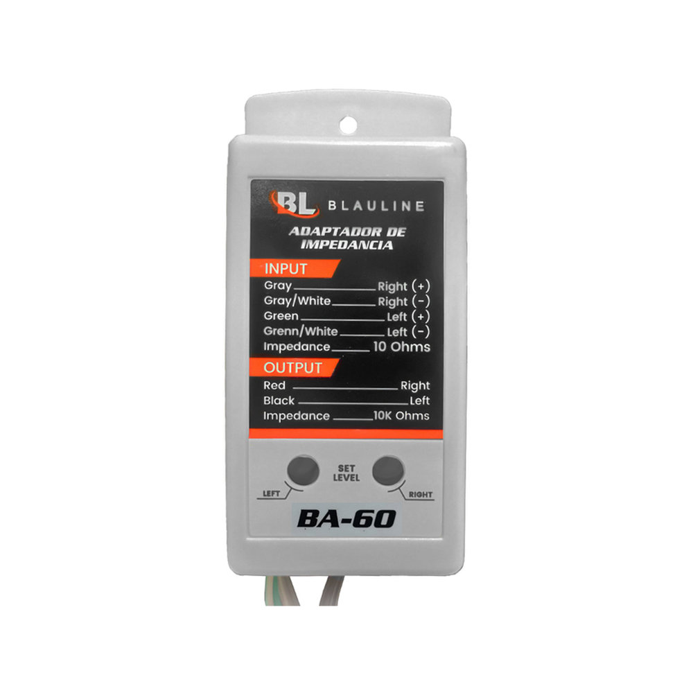 ADAPTADOR DE IMPEDANCIA BLAULINE BA-60 2 CANALES