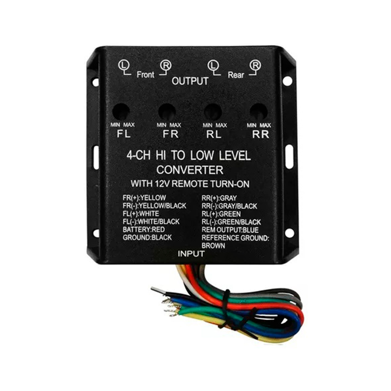ADAPTADOR DE IMPEDANCIA BLAULINE BA-4R / CON REMOTO / 4 CANALES
