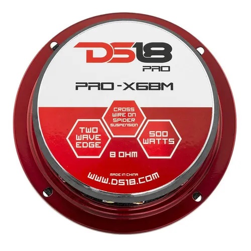 MEDIO CON BALA DS18 PRO-X6BM 6 PULGADAS 250RMS 500W 8 Ohms