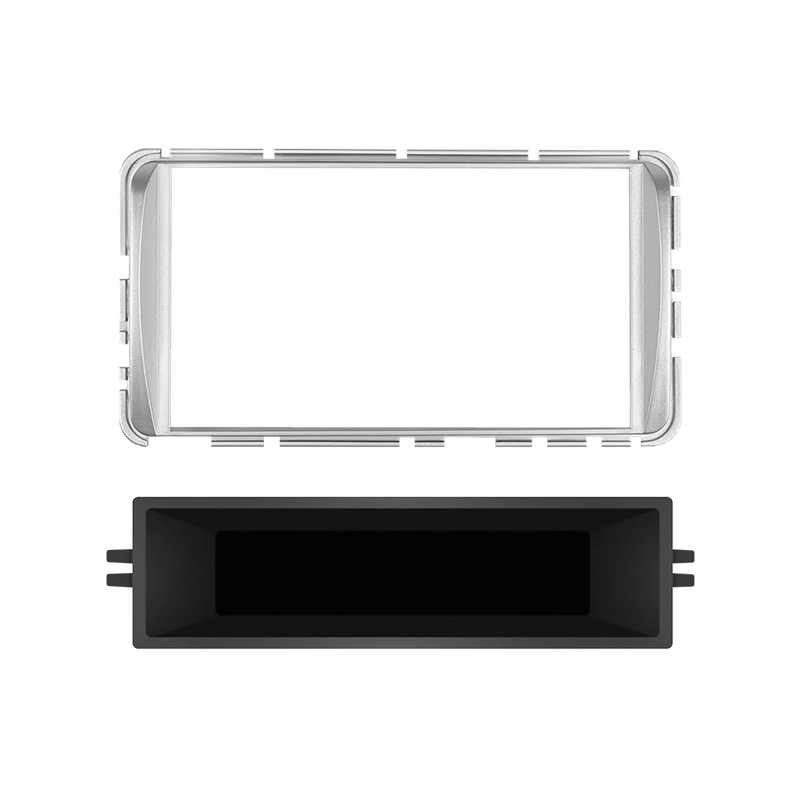 MARCO ADAPTADOR PERMAK 1 Y 2DIN ETIOS/HILUX 12-21 PLATA – imagen 2