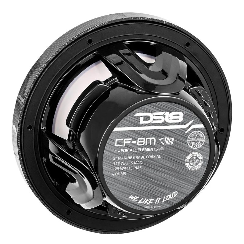PARLANTES MARINOS DS18 CF-8 / 8 PULGADAS / RBG / 150RMS / 4OHMS
