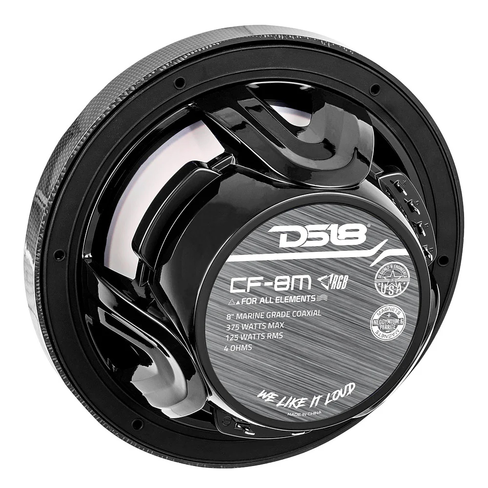 PARLANTES MARINOS DS18 CF-8 8 PULGADAS RBG 150RMS 4OHMS