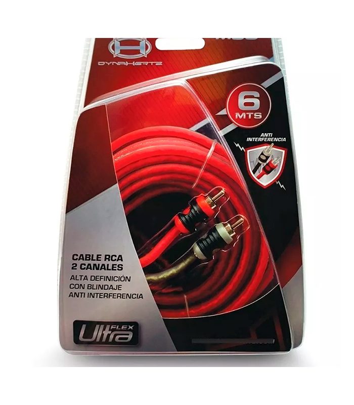 CABLE RCA DYNAHERTZ M60 / 6M CON BLINDAJE ANTI INTERFERENCIA