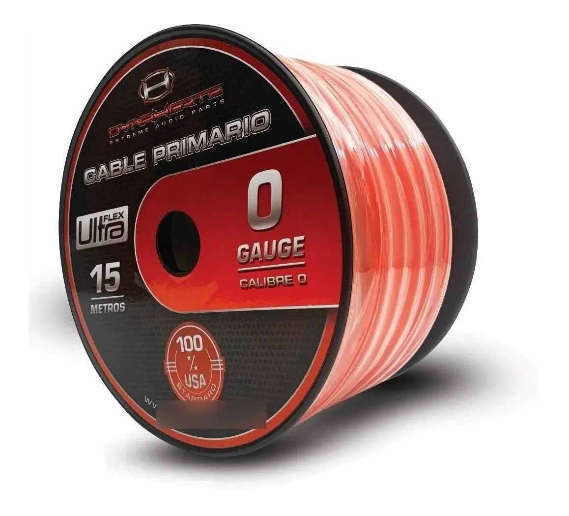 ROLLO CABLE DYNAHERTZ 0AWG 4AWG 12AWG 16AWG