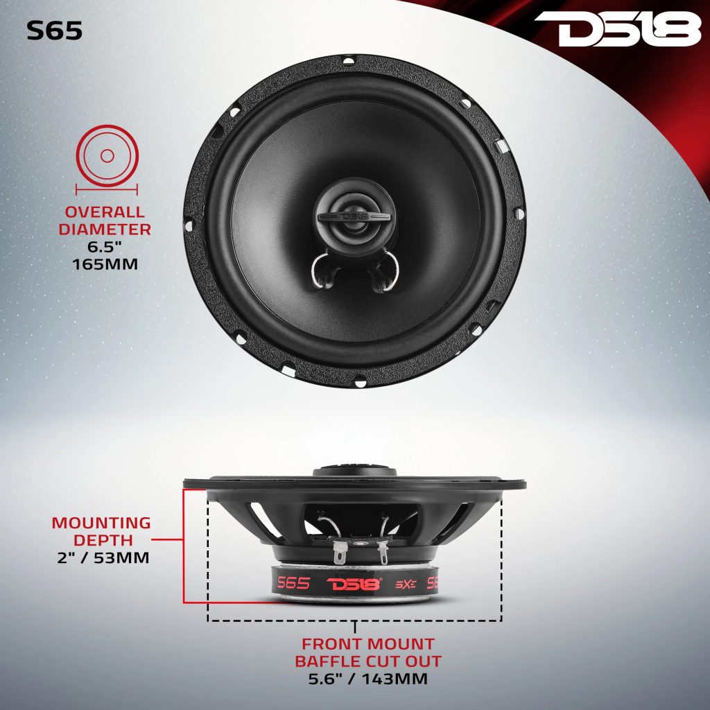 PARLANTES DS18 S-65 6 PULGADAS 2 VIAS 60RMS 180W 4 OHMS