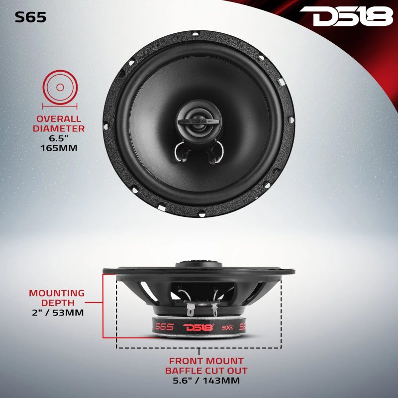 PARLANTES DS18 S-65 / 6 PULGADAS / 2 VIAS / 60RMS / 180W / 4 OHMS