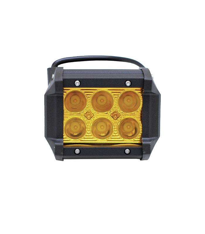 BARRA 6 LED LUXLED BAR18AMB / AMBAR / 18W / 9,8CM LARGO