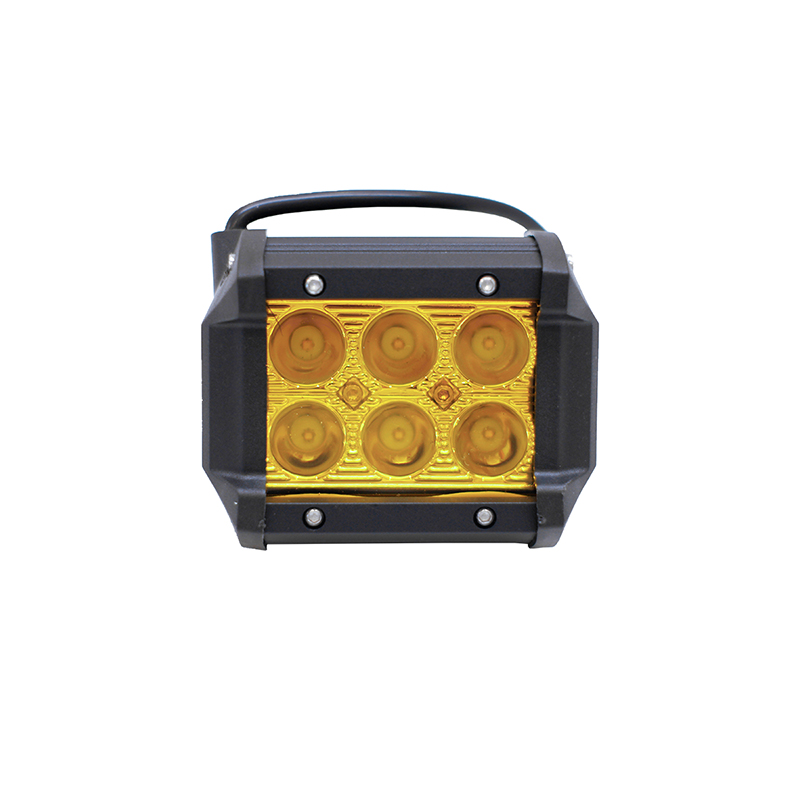Barra 6 Led LUXLED BAR18AMB Ambar 18w 9,8cm Largo
