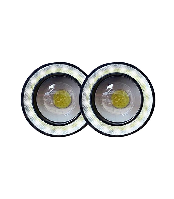 Juego Faro Lupa LUX LED DJ715AHALO Funcion Flash + Ojo Angel