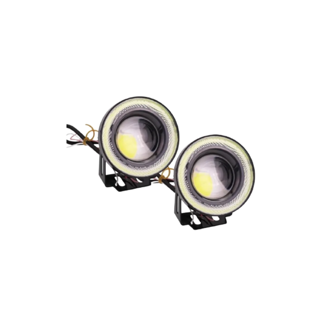 Juego Faro Lupa LUX LED DJ715AHALO Funcion Flash + Ojo Angel – imagen 3