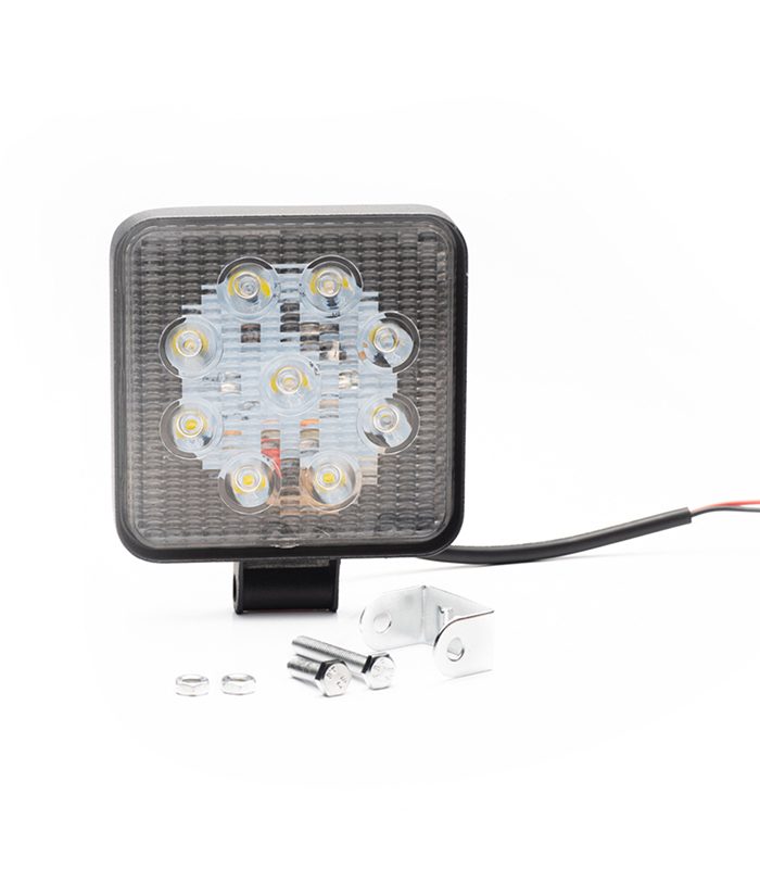 Faro Led Cuadrado LUX LED DJ1012SPEP 27w 9 Led 3w Blanco 12v