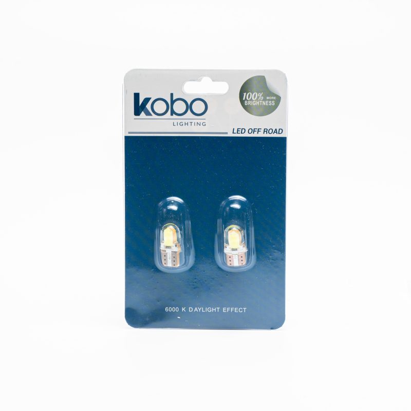 Kit Lamparas KOBO LED12961SGBLA T10 Led Cob Mini Siliconado Blanco
