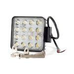 Faro 16 LED KOBO KO48WSQBLA Cuadrado 48w Blanco 12-24v
