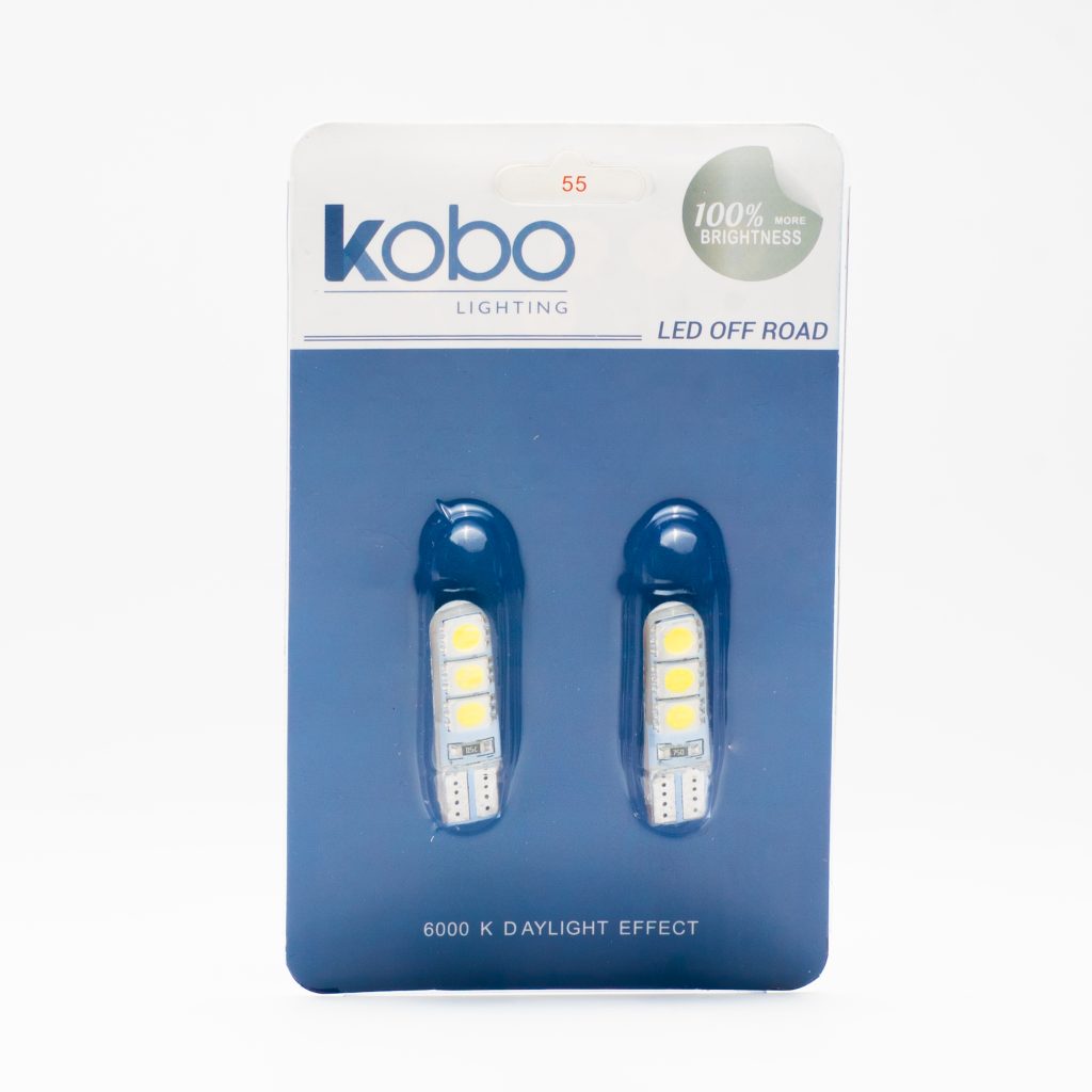 Kit Lampara KOBO LED12961SILBL T10 6 Led 2835 Siliconado Canbus Blanca – imagen 2