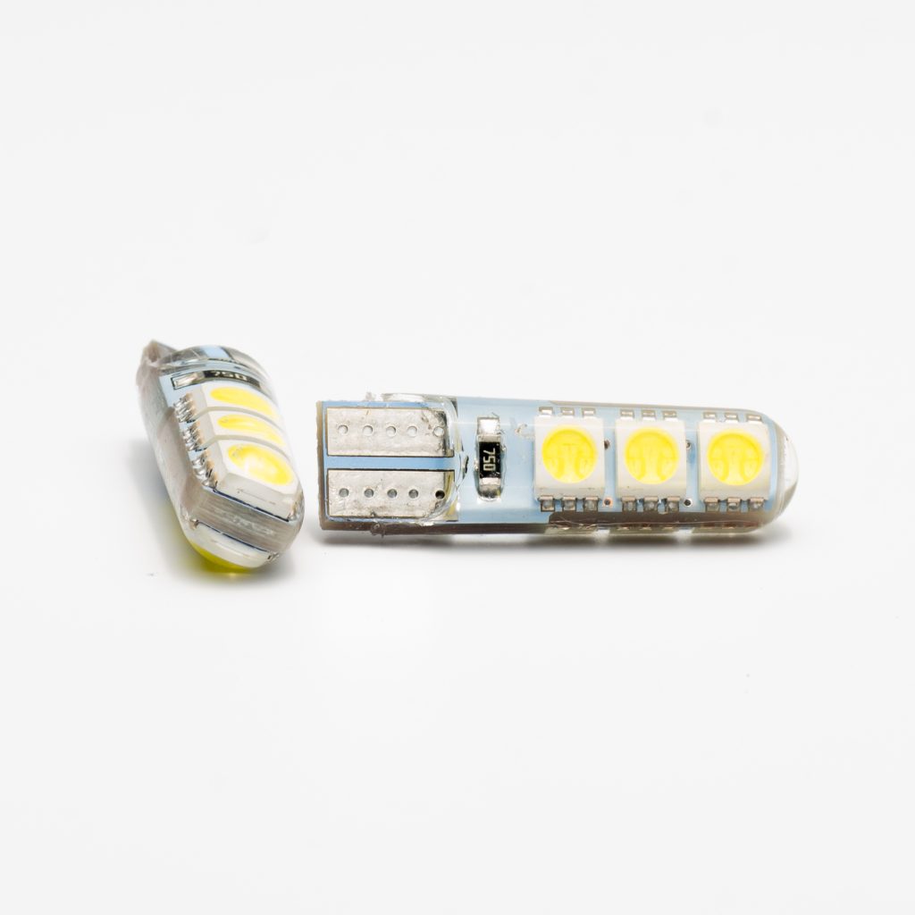 Kit Lampara KOBO LED12961SILBL T10 6 Led 2835 Siliconado Canbus Blanca