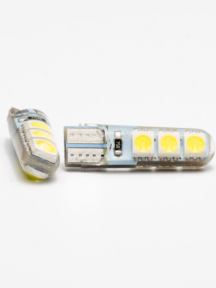 Kit Lampara KOBO LED12961SILBL T10 6 Led 2835 Siliconado Canbus Blanca